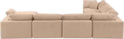 Comfy - 7 Piece Velvet Modular Sectional With Chaise