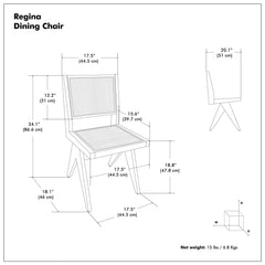 Regina - Handcrafted Dining Chair (Set of 2)