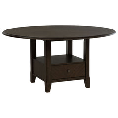Fulton - 5 Piece Dining Table Set With Upholstered Chairs - Dark Brown