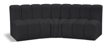Arc - Faux Leather 3 Piece Modular Corner Sofa