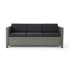 Thalassa - Outdoor 3 Seater Sofa With Removable Cushions And Steel Frame