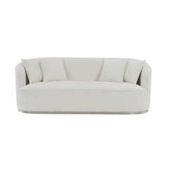 Odette - Sofa With 4 Pillows - Beige Chenille