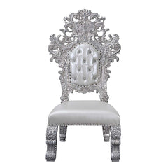 Valkyrie - Side Chair (Set of 2) - Synthetic Leather & Antique Platinum