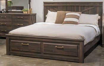 Vonitta Bay - Queen Panel Headboard - Dark Brown
