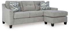 Keenelynn - Sofa Chaise - Nickel