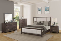 Upholstered Headboard & Footboard With Traditional Styling Bed