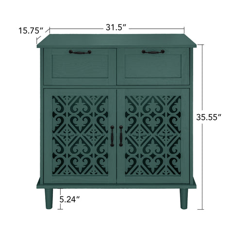 2 Door 2 Drawer Elegant Cabinet