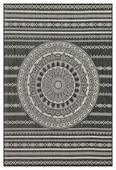Sunshine - 5'3" X 7'3" Indoor, Outdoor Area Rug - Anthracite - Polypropylene