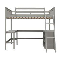 Loft Bed With Shelves With Desk