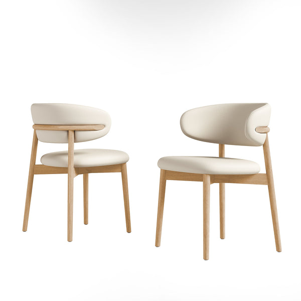 Dining Chair For Dining Room, Kitchen (Set of 2) - White