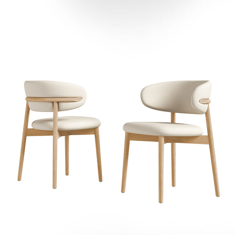 Dining Chair For Dining Room, Kitchen (Set of 2) - White