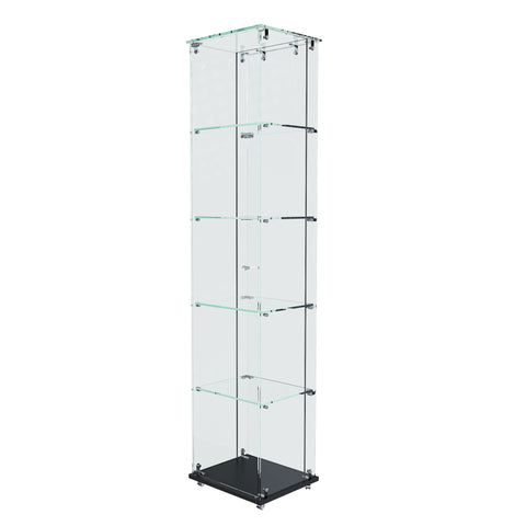 Premium 5 Tier Glass Display Case With 5 Dynamic LED Modes