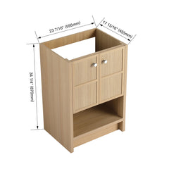 Modern Freestanding Bathroom Vanity With 2 Soft Closing Doors
