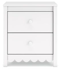 Hallityn - Two Drawer Night Stand - White