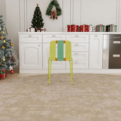 Modern Striped Blocking Single Chairs, Waterproof And Fade Resistant (Set of 4)