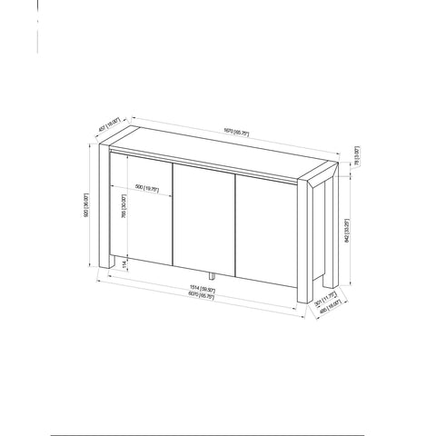 Vanilla - Buffet - Beige / Light Natural