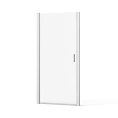 Pivot Shower Door, Tempered Glass, Semi Frameless