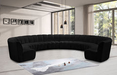 Infinity - 10 Piece Velvet Modular Sectional