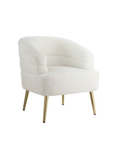 Trezona - Accent Chair - White Teddy Sherpa