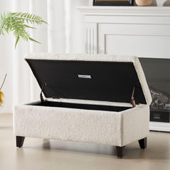 Storage Ottoman With Flip Top Lid