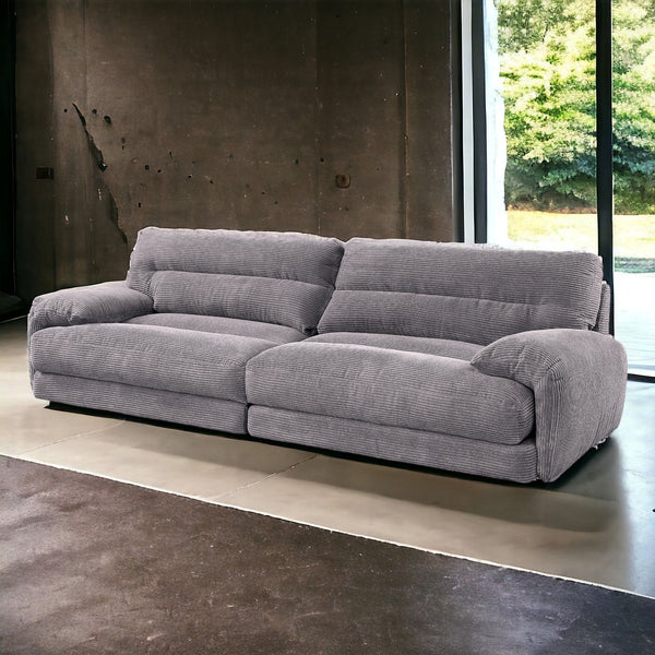 Cadenza - Corduroy Sofa - Gray