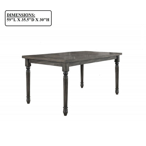 Rectangular Dining Table - Gray