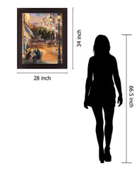 Evening Terrace - 28" x 34" Framed Wall Art