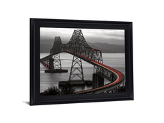 Steel Glow Curve - 28" x 34" Framed Wall Art