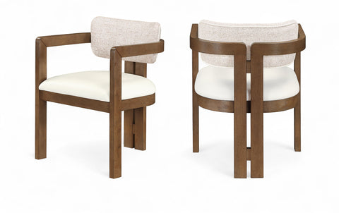 Ravina - Upholstered Dining Chair With Stained Brown Base (Set of 2)