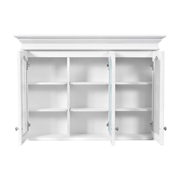 Medicine Cabinet With Mirror Door And Adjustable Shelves, Wall-Mounted Bathroom Storage Cabinet - White