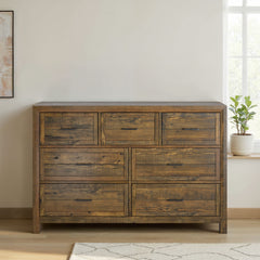 7 Drawer Dresser - Brown