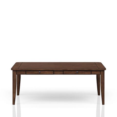 Casual Dining Table With Four Storage Drawers - Brown