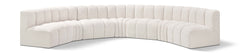 Arc - Boucle Fabric 7 Piece U-Shaped Modular Sofa