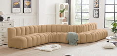Arc - Velvet 8 Piece Curved Modular Sofa