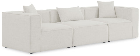 Cube - Linen Modular 3 Seat Sofa