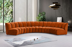 Infinity - 5 Piece Velvet Modular Sectional