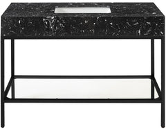 Marmo - Engineered Marble Bathroom Vanity With Black Base