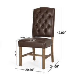 Elegant Dining Chair With Button Tufted Design