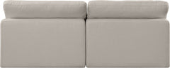 Comfy - Linen Modular Armless Sofa 2 Seats