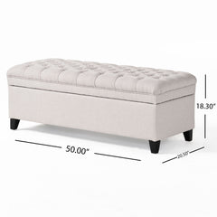 Juliana - Storage Ottoman With Birch Legs