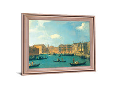 Sunlit Waterscape - 28" x 34" Framed Wall Art