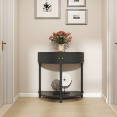 Demi Lune - Console Table With 2 Storage Drawers