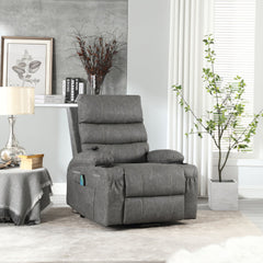 Large Size Electric Power Lift Recliner Chair Sofa With 8 Point Vibration Massage And Lumbar Heat