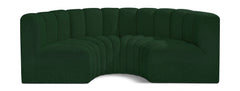 Arc - Boucle Fabric 4 Piece U-Shaped Modular Sofa