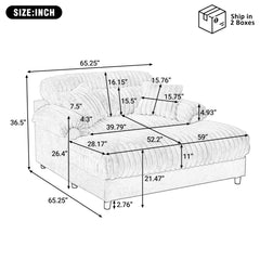 Modern Chaise Lounge Sofa