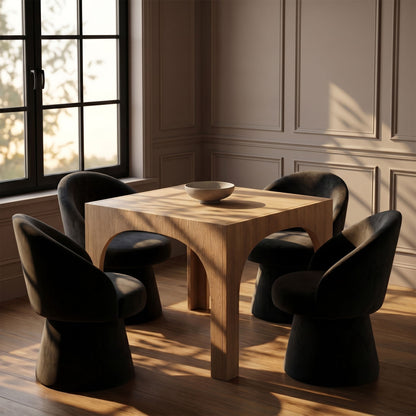 Selene - Upholstered Swivel Dining Chair