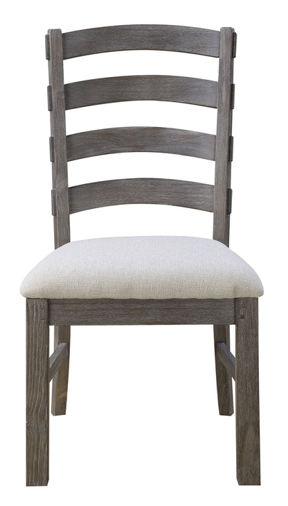 Upholstered Dining Chairs (Set of 2) - Brown - Wood