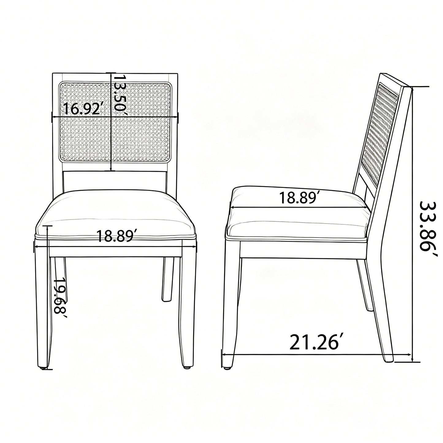 Kitchen & Dining Room Chairs (Set of 2)