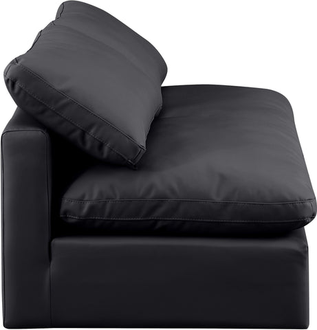 Indulge - Faux Leather 2 Seat Modular Armless Sofa