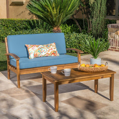 Outdoor Chat Set With Coffee Table And Loveseat